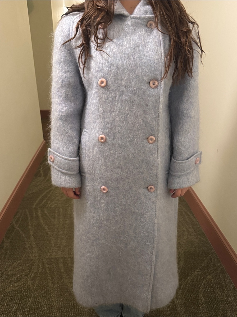 Avoca Handweavers mohair coat size small
